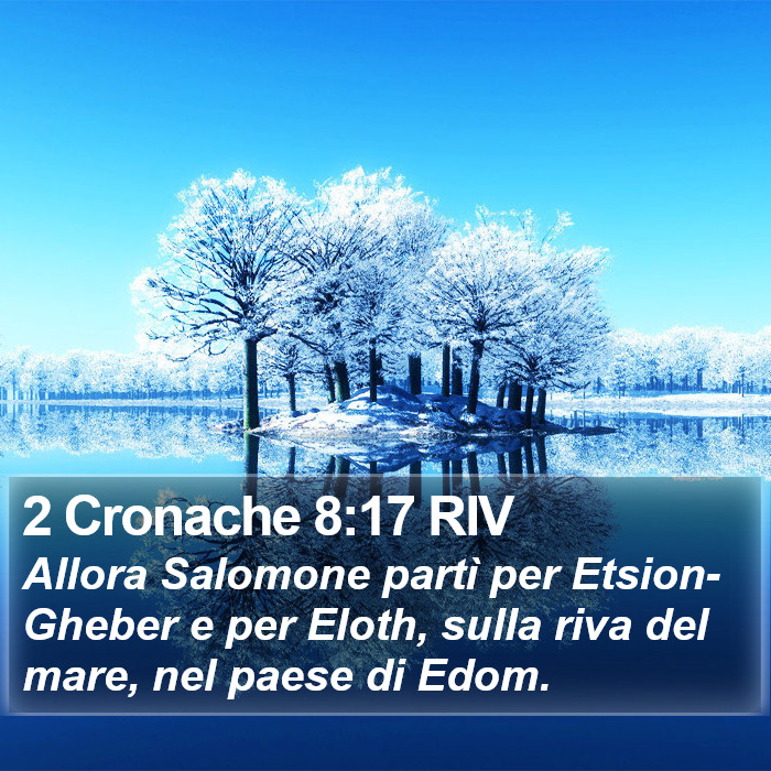 2 Cronache 8:17 RIV Bible Study