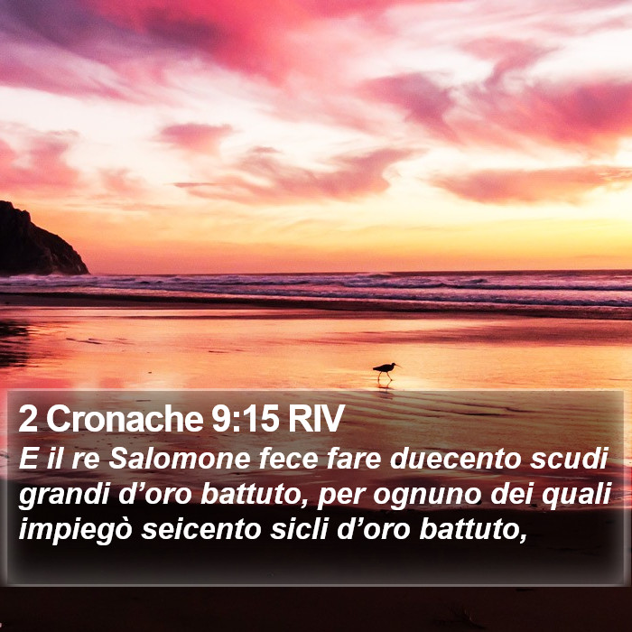 2 Cronache 9:15 RIV Bible Study