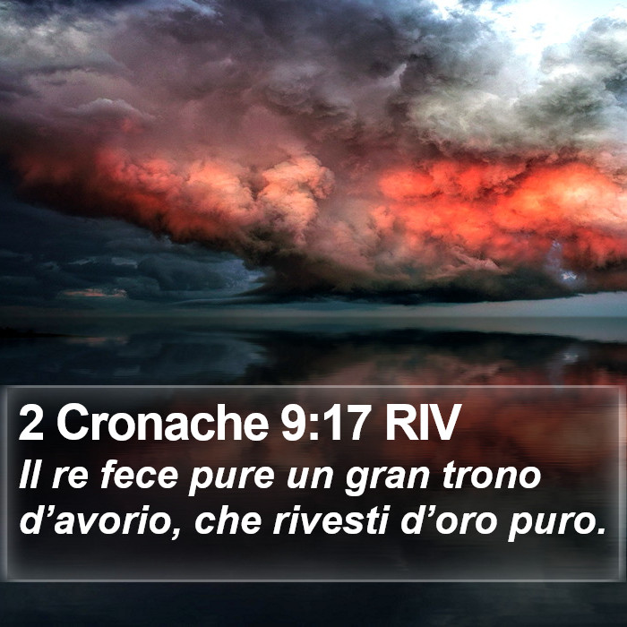 2 Cronache 9:17 RIV Bible Study