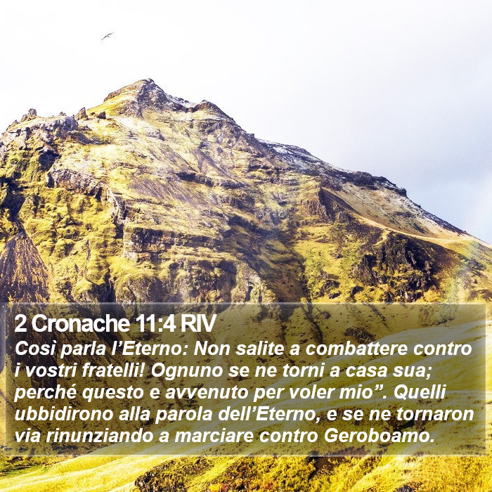 2 Cronache 11:4 RIV Bible Study