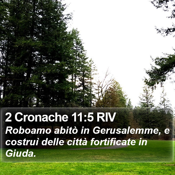 2 Cronache 11:5 RIV Bible Study