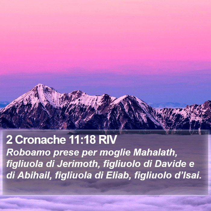 2 Cronache 11:18 RIV Bible Study