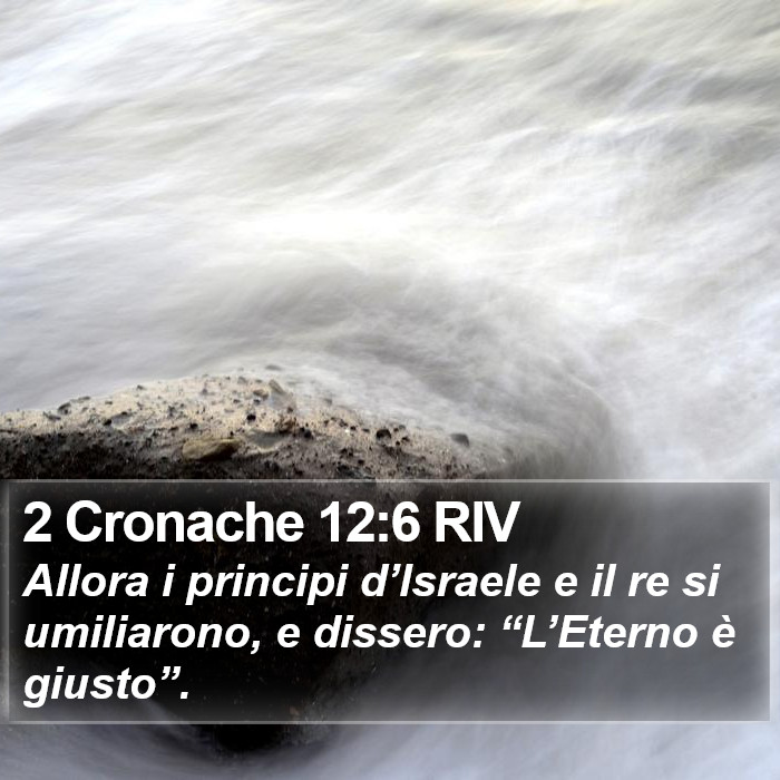 2 Cronache 12:6 RIV Bible Study