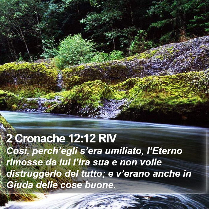 2 Cronache 12:12 RIV Bible Study