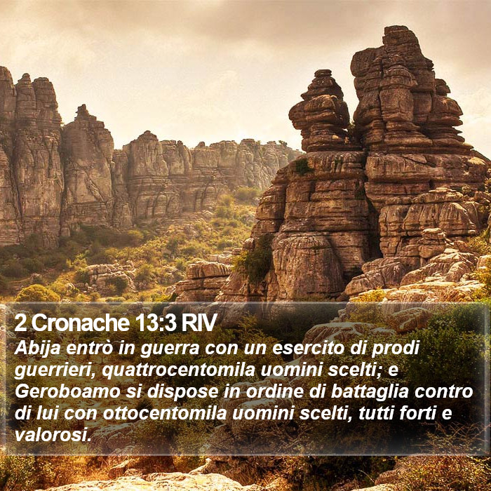 2 Cronache 13:3 RIV Bible Study