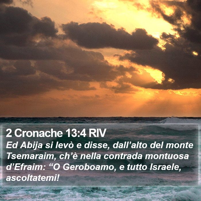 2 Cronache 13:4 RIV Bible Study