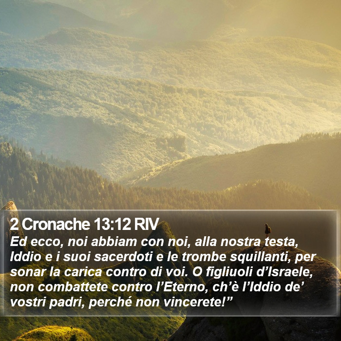 2 Cronache 13:12 RIV Bible Study