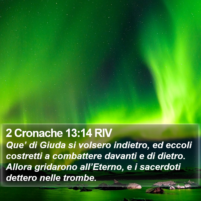 2 Cronache 13:14 RIV Bible Study