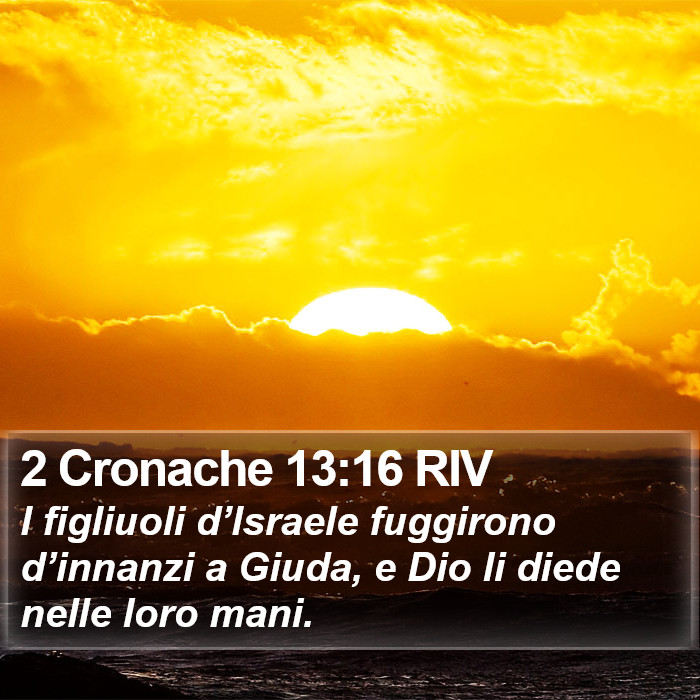 2 Cronache 13:16 RIV Bible Study