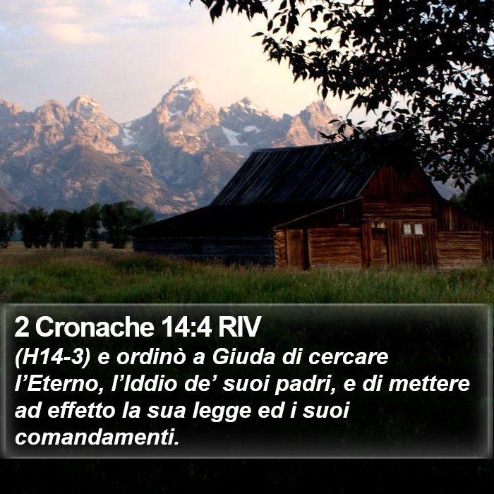 2 Cronache 14:4 RIV Bible Study