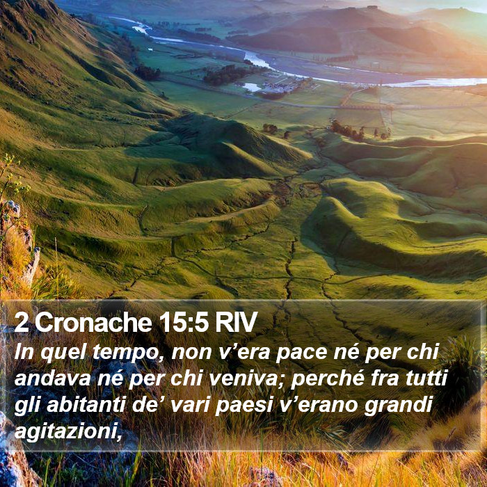 2 Cronache 15:5 RIV Bible Study