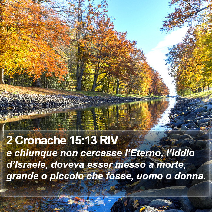 2 Cronache 15:13 RIV Bible Study