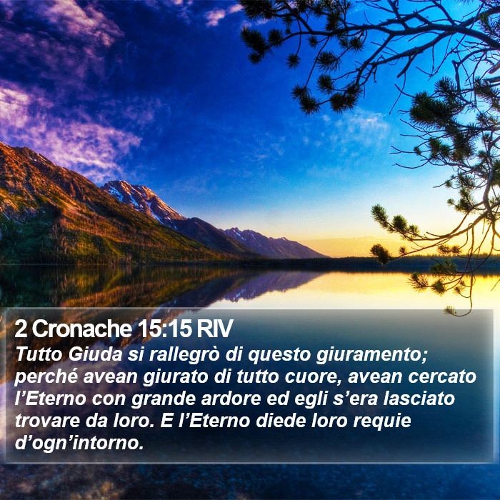 2 Cronache 15:15 RIV Bible Study