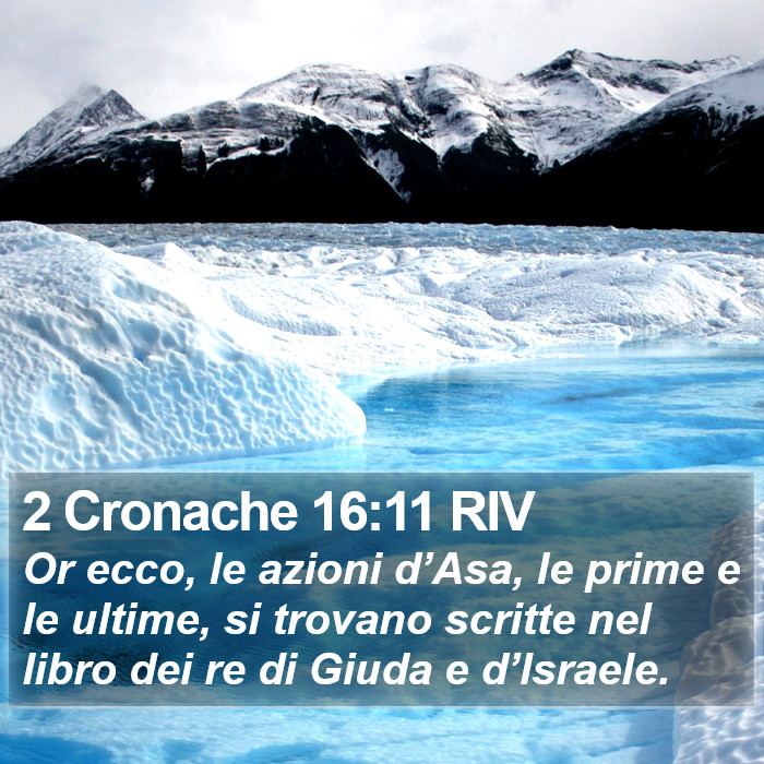 2 Cronache 16:11 RIV Bible Study