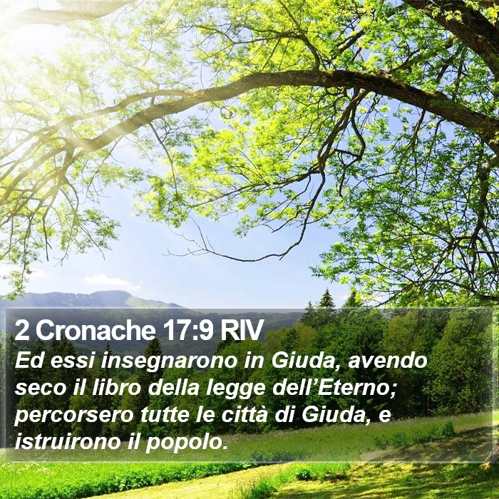 2 Cronache 17:9 RIV Bible Study