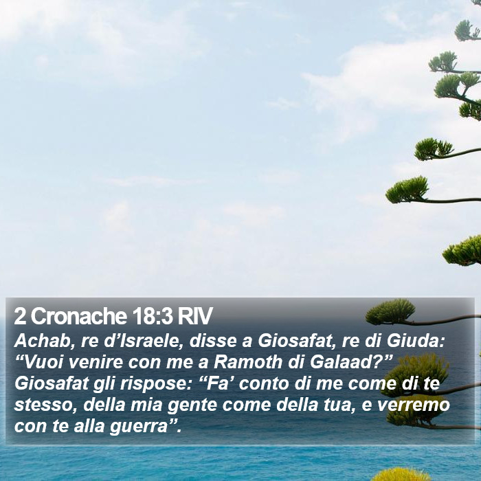 2 Cronache 18:3 RIV Bible Study