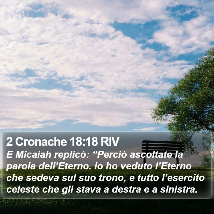 2 Cronache 18:18 RIV Bible Study