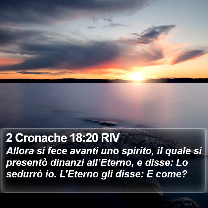 2 Cronache 18:20 RIV Bible Study