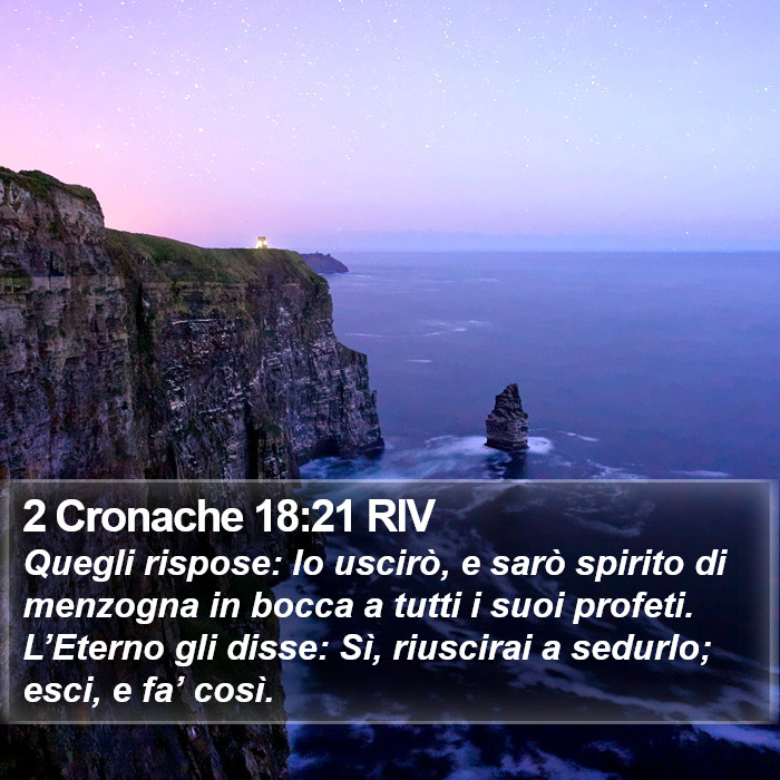 2 Cronache 18:21 RIV Bible Study