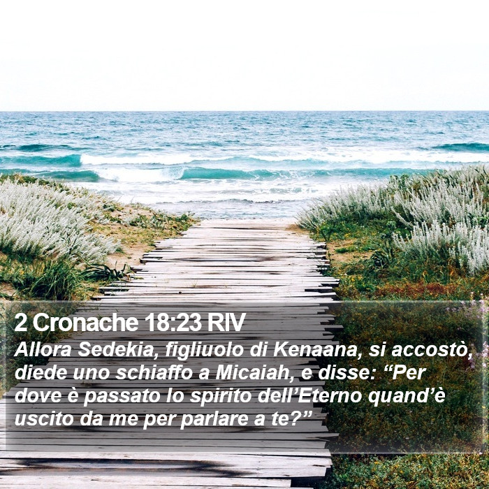 2 Cronache 18:23 RIV Bible Study