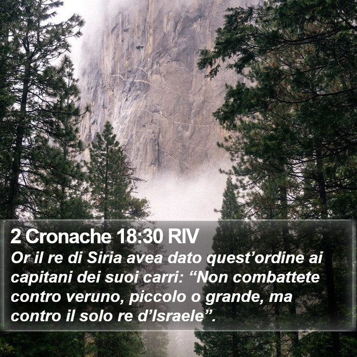 2 Cronache 18:30 RIV Bible Study