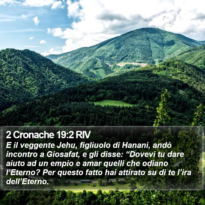 2 Cronache 19:2 RIV Bible Study