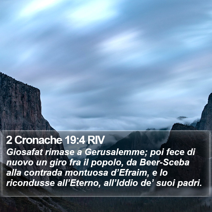 2 Cronache 19:4 RIV Bible Study