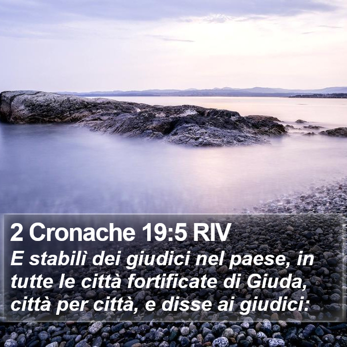 2 Cronache 19:5 RIV Bible Study