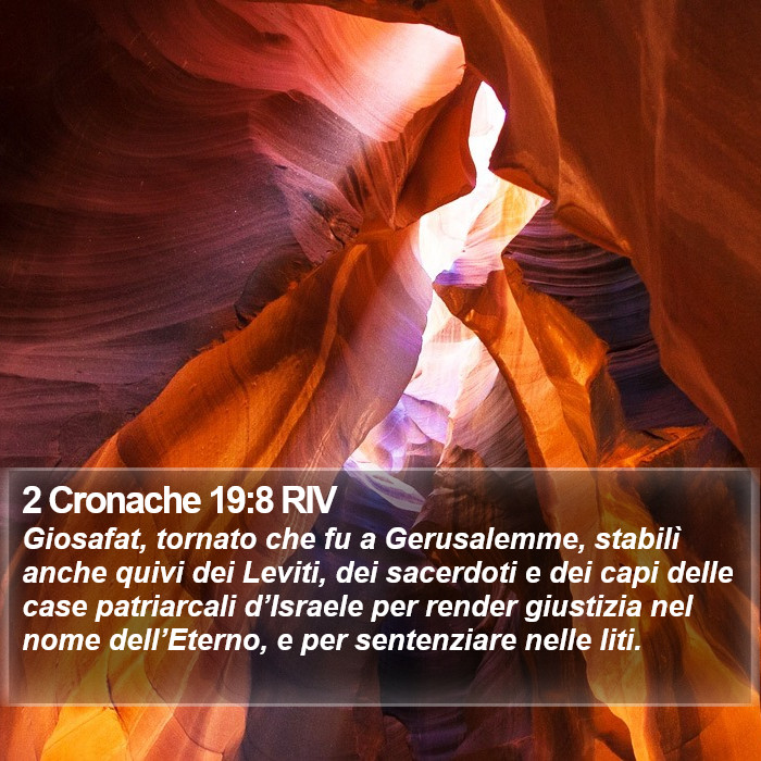 2 Cronache 19:8 RIV Bible Study