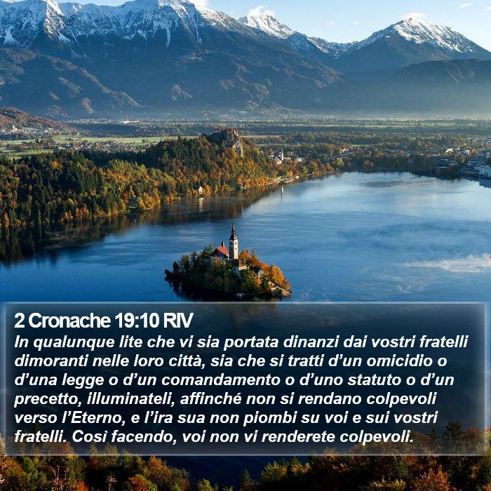 2 Cronache 19:10 RIV Bible Study