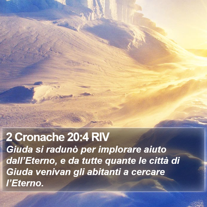 2 Cronache 20:4 RIV Bible Study