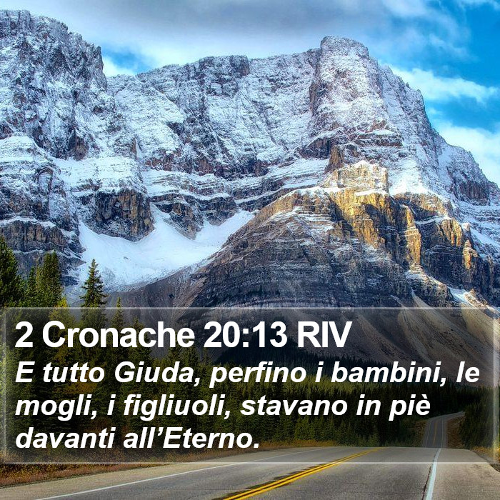 2 Cronache 20:13 RIV Bible Study