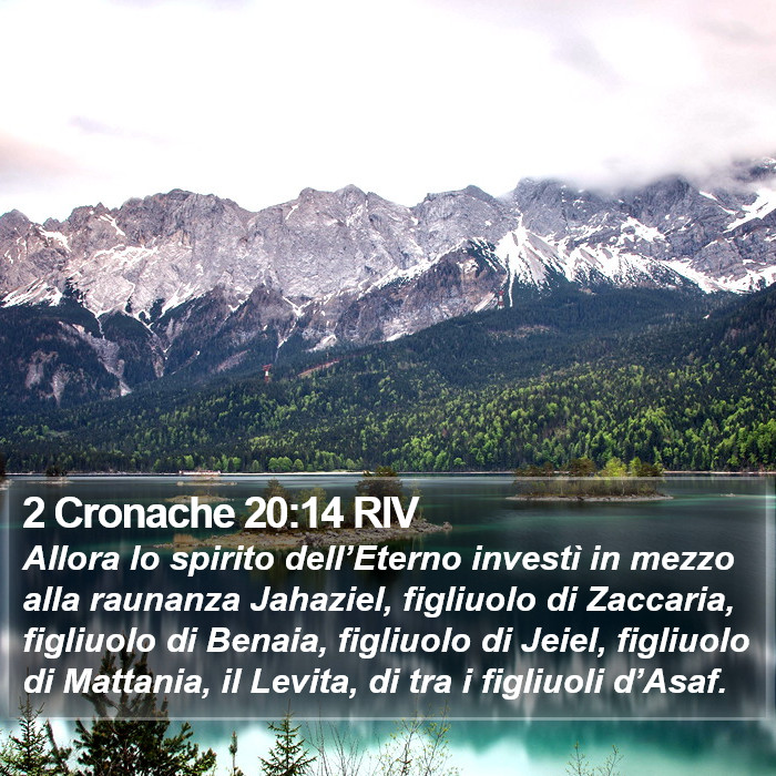 2 Cronache 20:14 RIV Bible Study