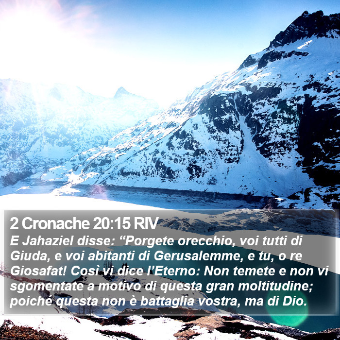 2 Cronache 20:15 RIV Bible Study