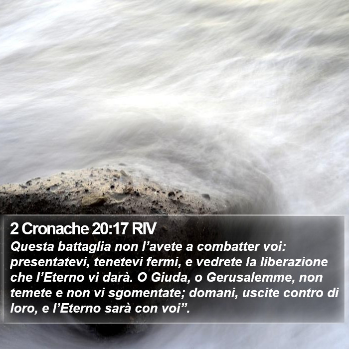 2 Cronache 20:17 RIV Bible Study