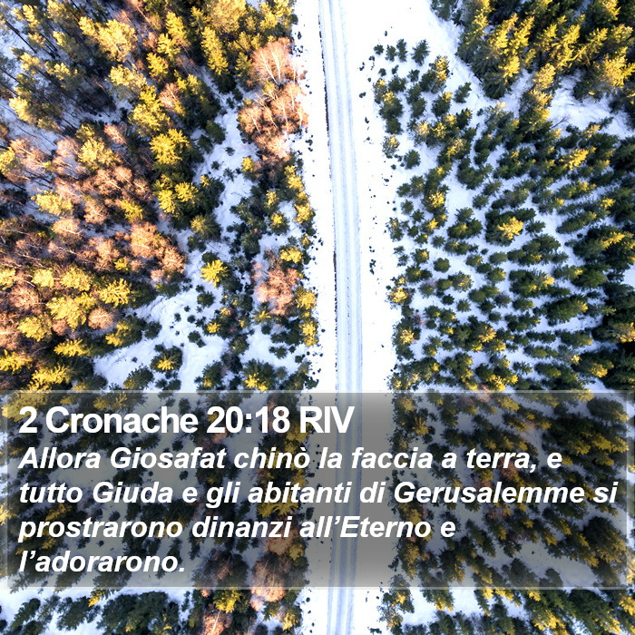 2 Cronache 20:18 RIV Bible Study