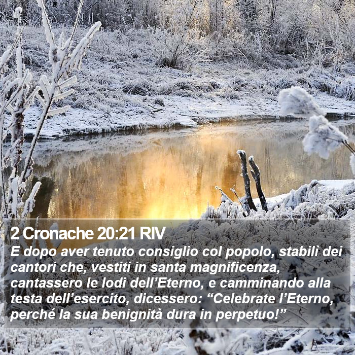 2 Cronache 20:21 RIV Bible Study