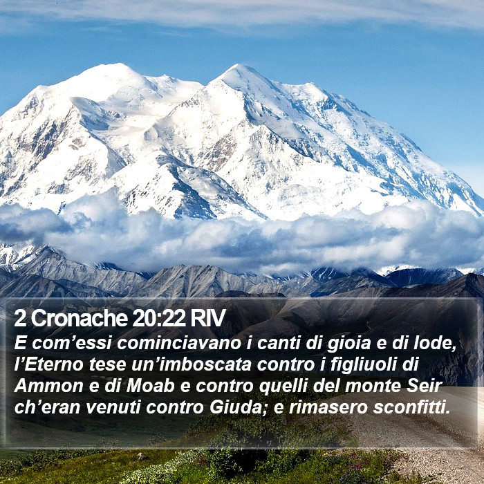 2 Cronache 20:22 RIV Bible Study