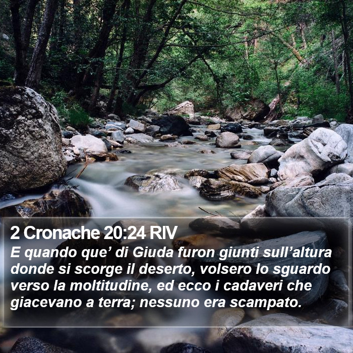 2 Cronache 20:24 RIV Bible Study