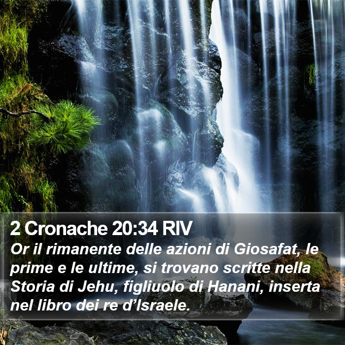 2 Cronache 20:34 RIV Bible Study