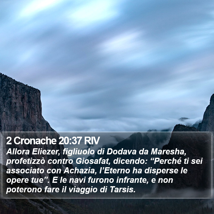 2 Cronache 20:37 RIV Bible Study