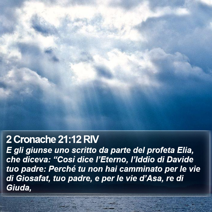 2 Cronache 21:12 RIV Bible Study