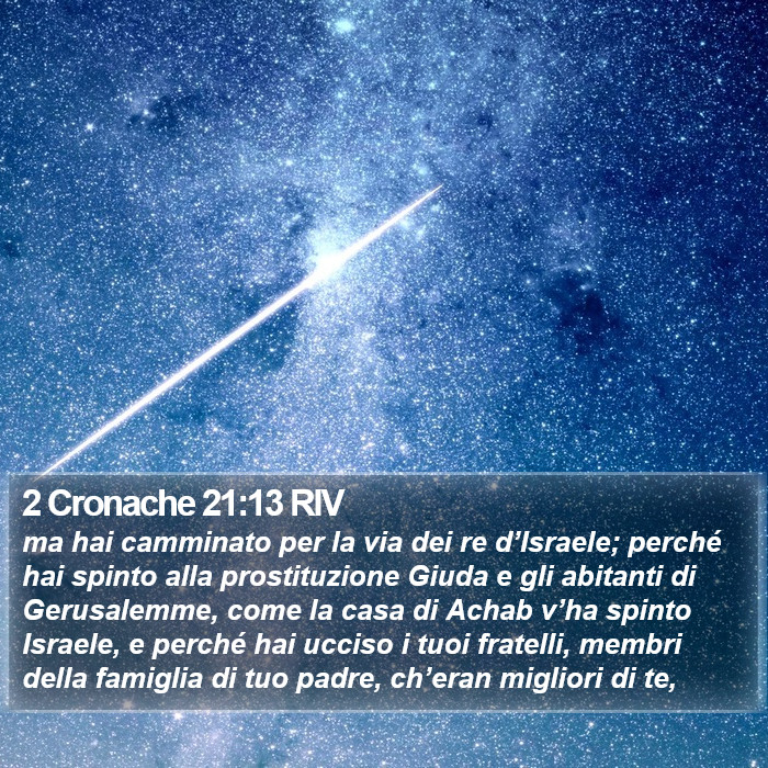 2 Cronache 21:13 RIV Bible Study