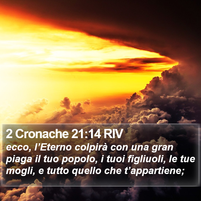 2 Cronache 21:14 RIV Bible Study