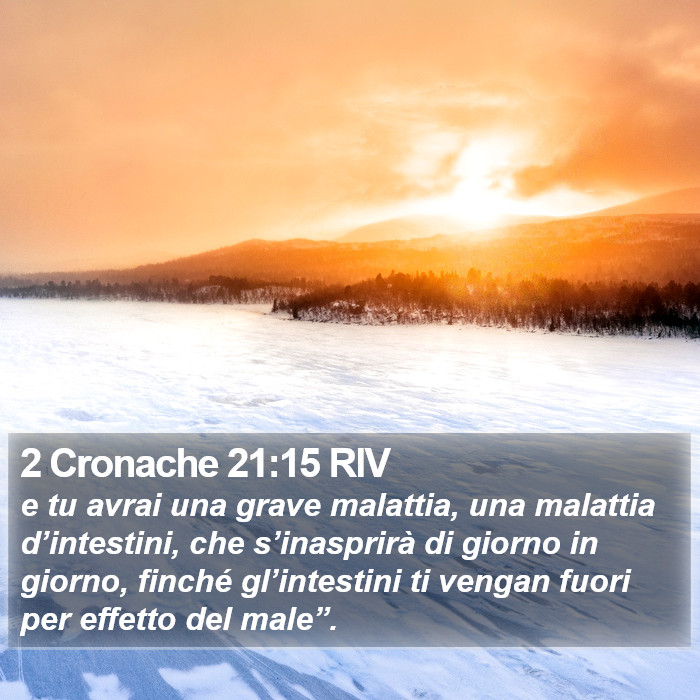 2 Cronache 21:15 RIV Bible Study