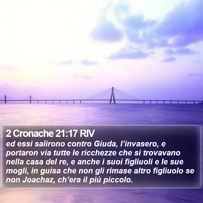 2 Cronache 21:17 RIV Bible Study