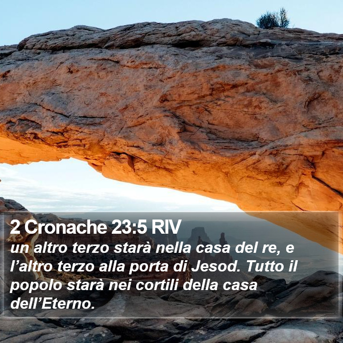 2 Cronache 23:5 RIV Bible Study