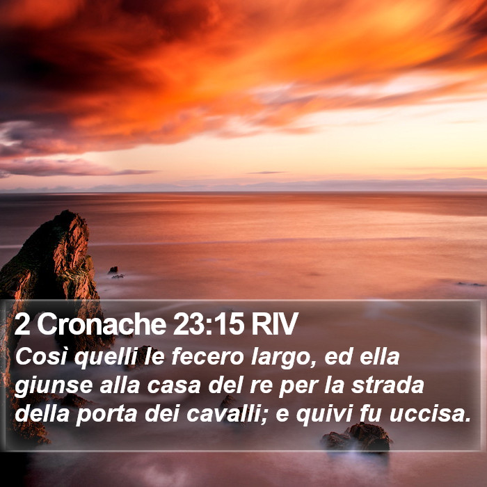 2 Cronache 23:15 RIV Bible Study