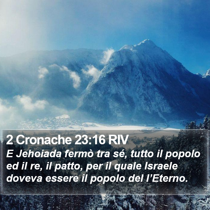 2 Cronache 23:16 RIV Bible Study