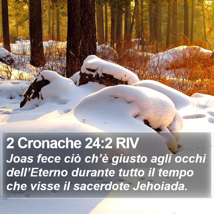 2 Cronache 24:2 RIV Bible Study